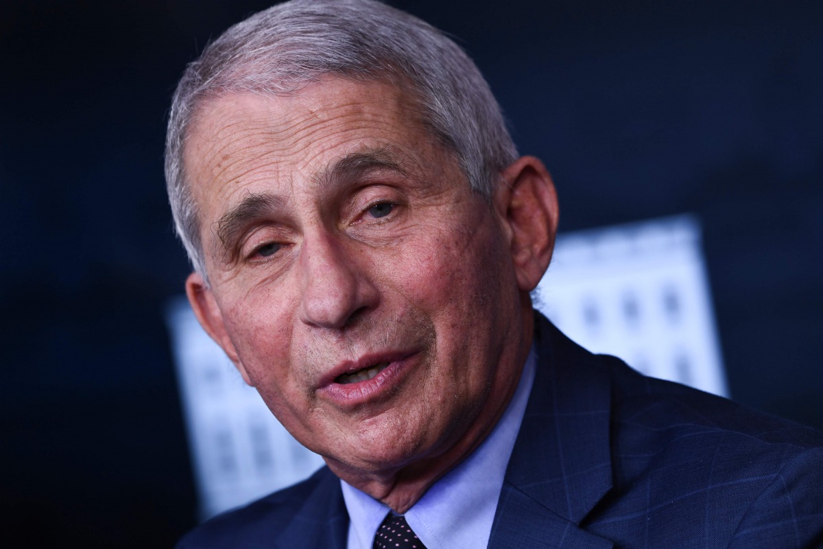 (FILES) In this file photo Director of the National Institute of Allergy and Infectious Diseases, Anthony Fauci speaks during a White House Coronavirus Task Force press briefing in the James S. Brady Briefing Room of the White House on November 19, 2020./