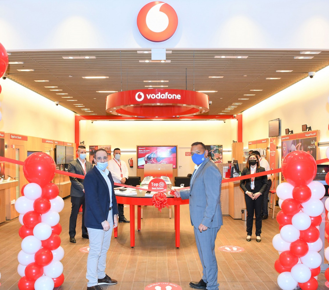 Vodafone Qatar’s Chief Operating Officer, Diego Camberos during the opening of Vodafone’s Doha Festival City store.