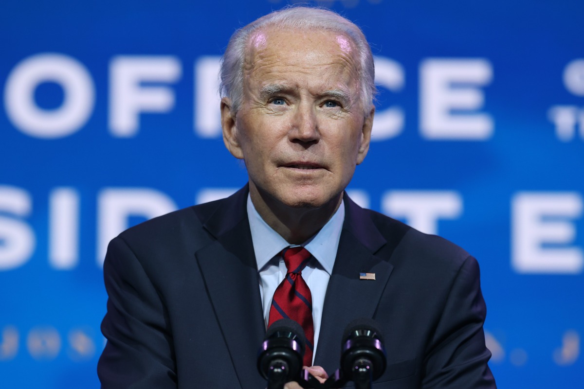 WILMINGTON, DELAWARE - DECEMBER 08: U.S. President-elect Joe Biden announces the members of his health team, including his pick for secretary of Health and Human Services Xavier Becerra, at the Queen Theater December 08, 2020 in Wilmington, Delaware. Chip