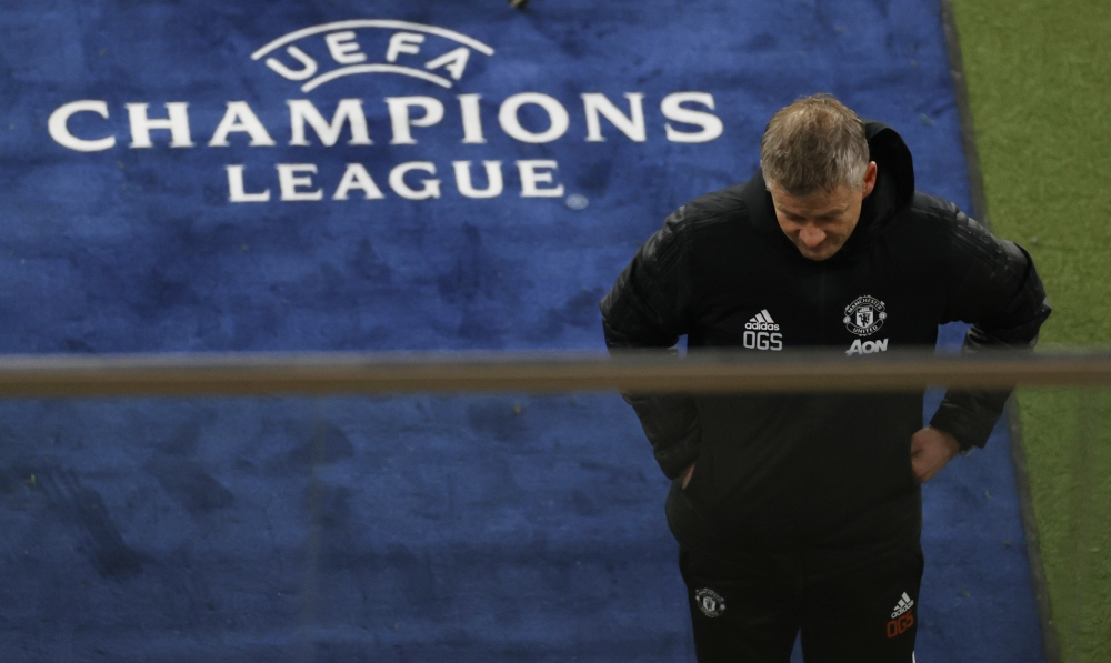 Manchester United manager Ole Gunnar Solskjaer after the match Pool via REUTERS/Odd Andersen