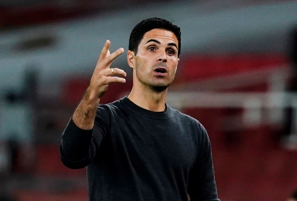 September 19, 2020. Arsenal manager Mikel Arteta. Pool via REUTERS/Will Oliver