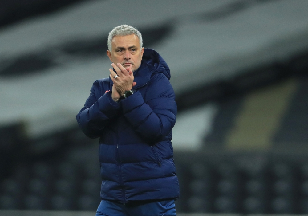December 10, 2020 Tottenham Hotspur manager Jose Mourinho after the match Pool via REUTERS/Adam Davy