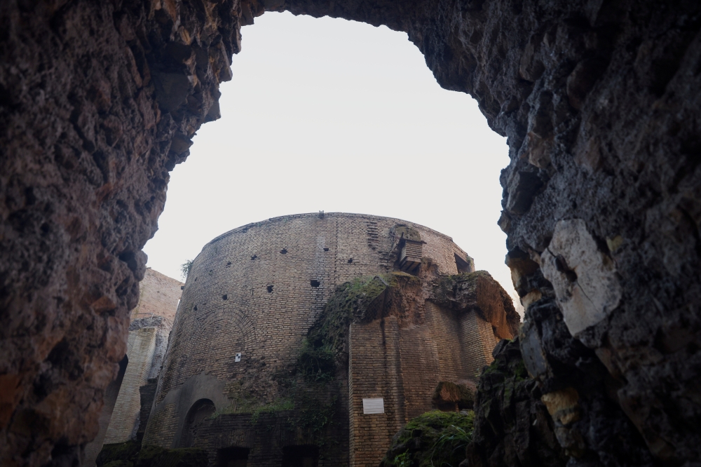 A general view of the mausoleum of Rome's emperor Augustus during a preview of the reopening after years of restoration in Rome, Italy, December 18, 2020. REUTERS/Guglielmo Mangiapane