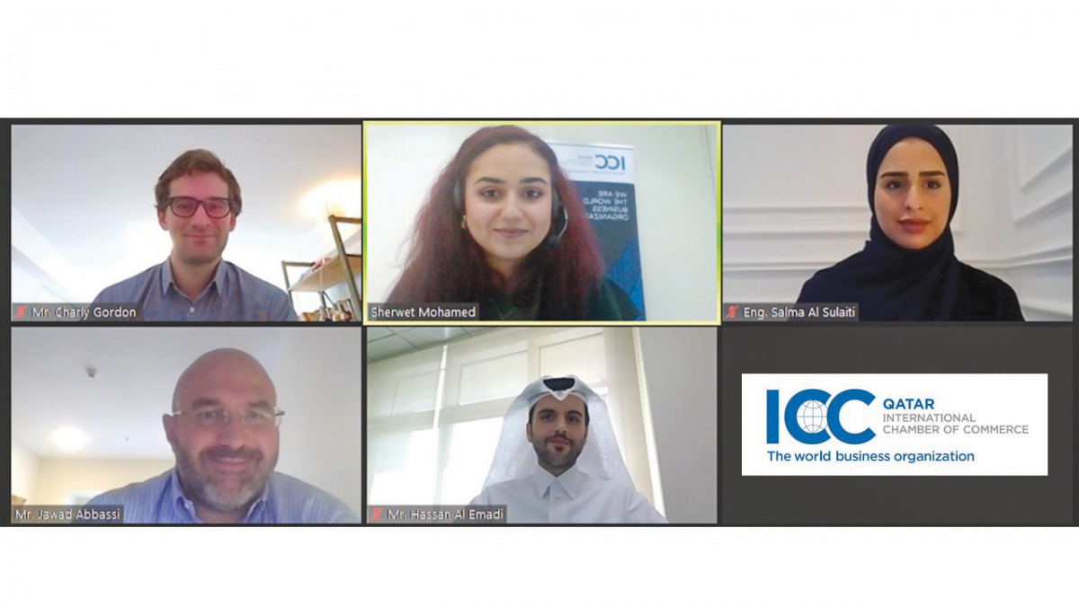 Officials during the webinar.