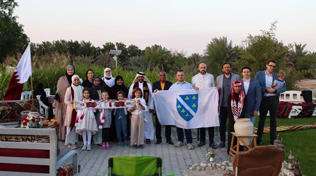 Members of the Bosnian community during their visit to Al Marri Farm to celebrate Qatar National Day.