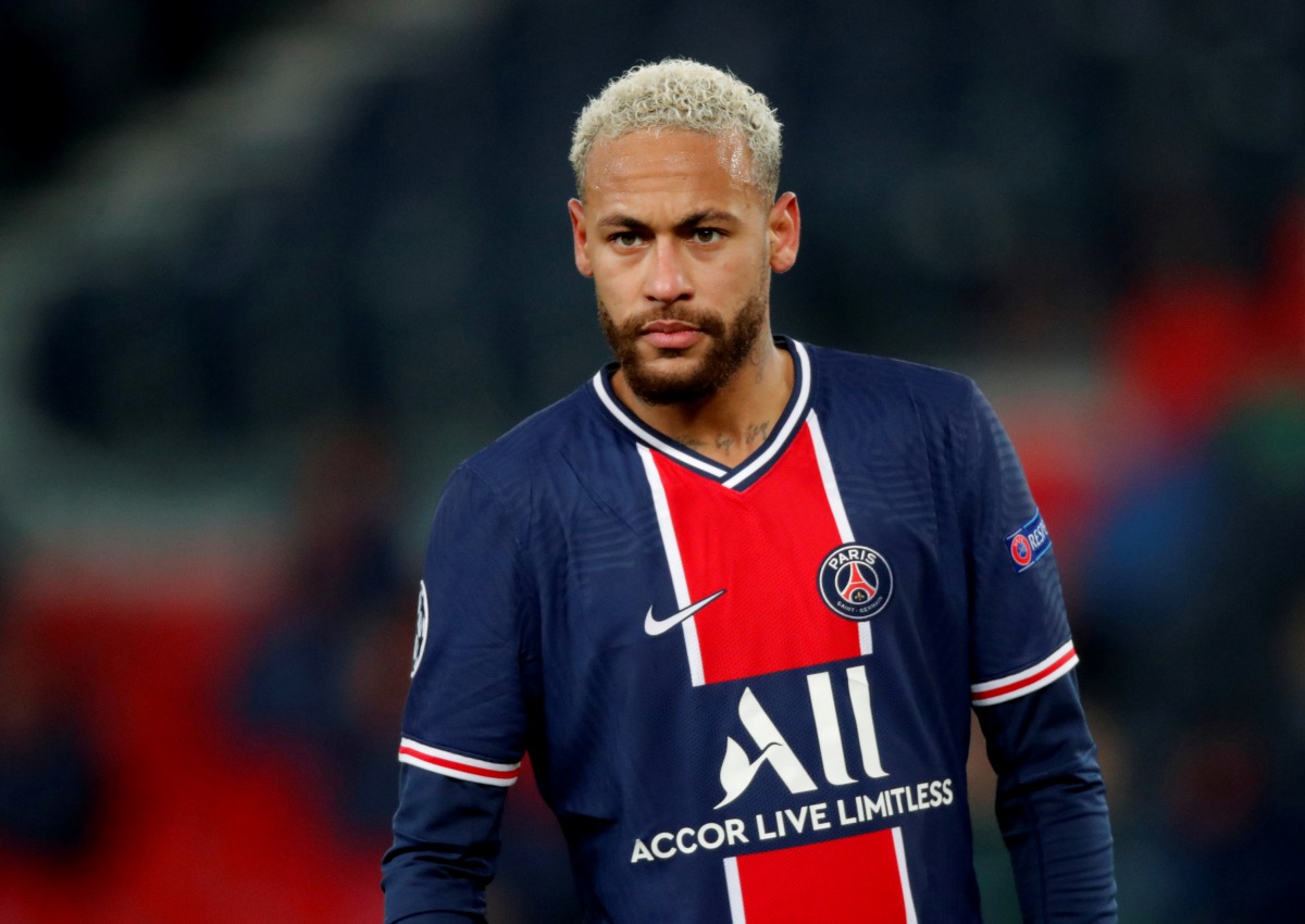FILE PHOTO: Soccer Football - Champions League - Group H - Paris St Germain v Istanbul Basaksehir F.K. - Parc des Princes, Paris, France - December 9, 2020 Paris St Germain's Neymar REUTERS/Charles Platiau/File Photo
