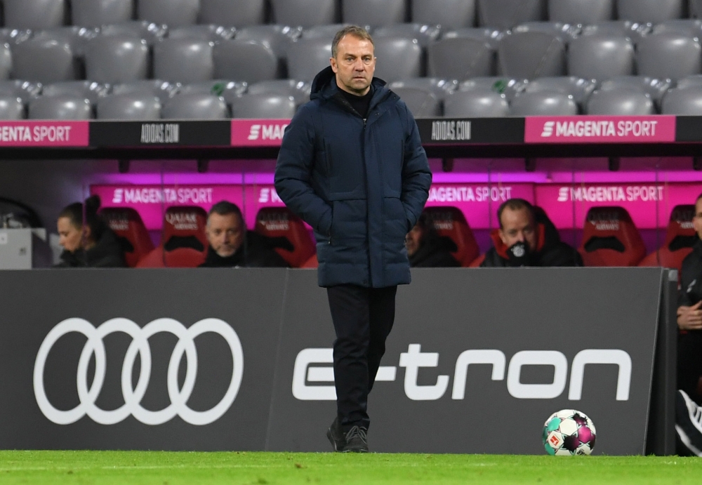 Bayern Munich v 1. FSV Mainz 05 - Allianz Arena, Munich, Germany - January 3, 2021 Bayern Munich coach Hansi Flick Pool via REUTERS/Andreas Gebert 