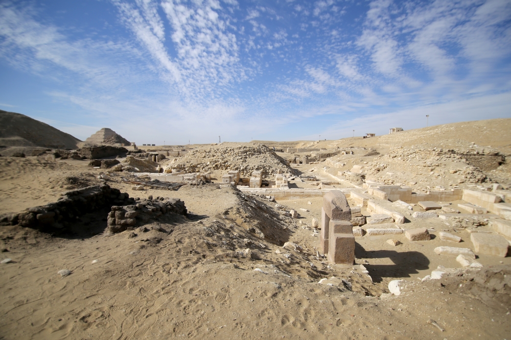 A view shows the site of a recent discovery at the Saqqara necropolis south of Cairo, Egypt January 17, 2021. REUTERS/Hanaa Habib