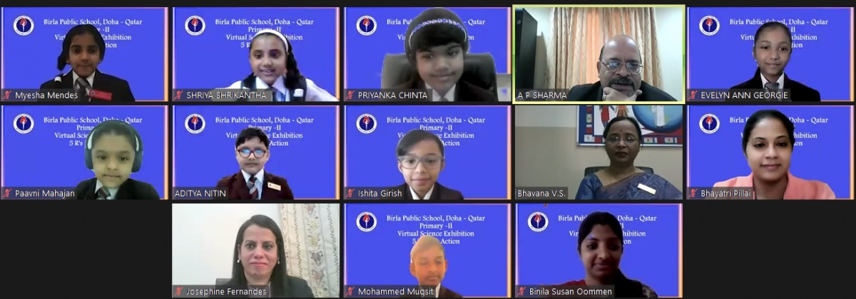 Participants during a virtual science exhibition organised by BPS.