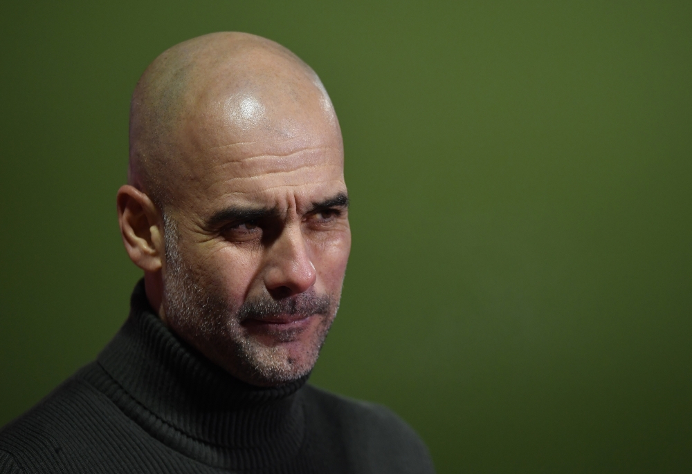 January 23, 2021 Manchester City manager Pep Guardiola after the match Pool via REUTERS/Toby Melville