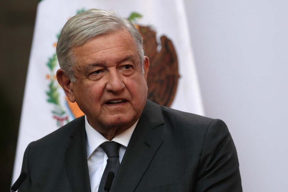 Mexico's President Andres Manuel Lopez Obrador addresses to the nation on his second anniversary as the President of Mexico, at the National Palace in Mexico City, Mexico, December 1, 2020. REUTERS/Henry Romero