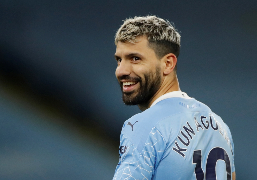 December 15, 2020 Manchester City's Sergio Aguero Pool via REUTERS/Clive Brunskill