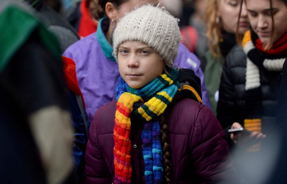 File photo: Swedish climate activist Greta Thunberg takes part in the rally ''Europe Climate Strike'' in Brussels, Belgium, March 6, 2020. Reuters/Johanna Geron/File Photo