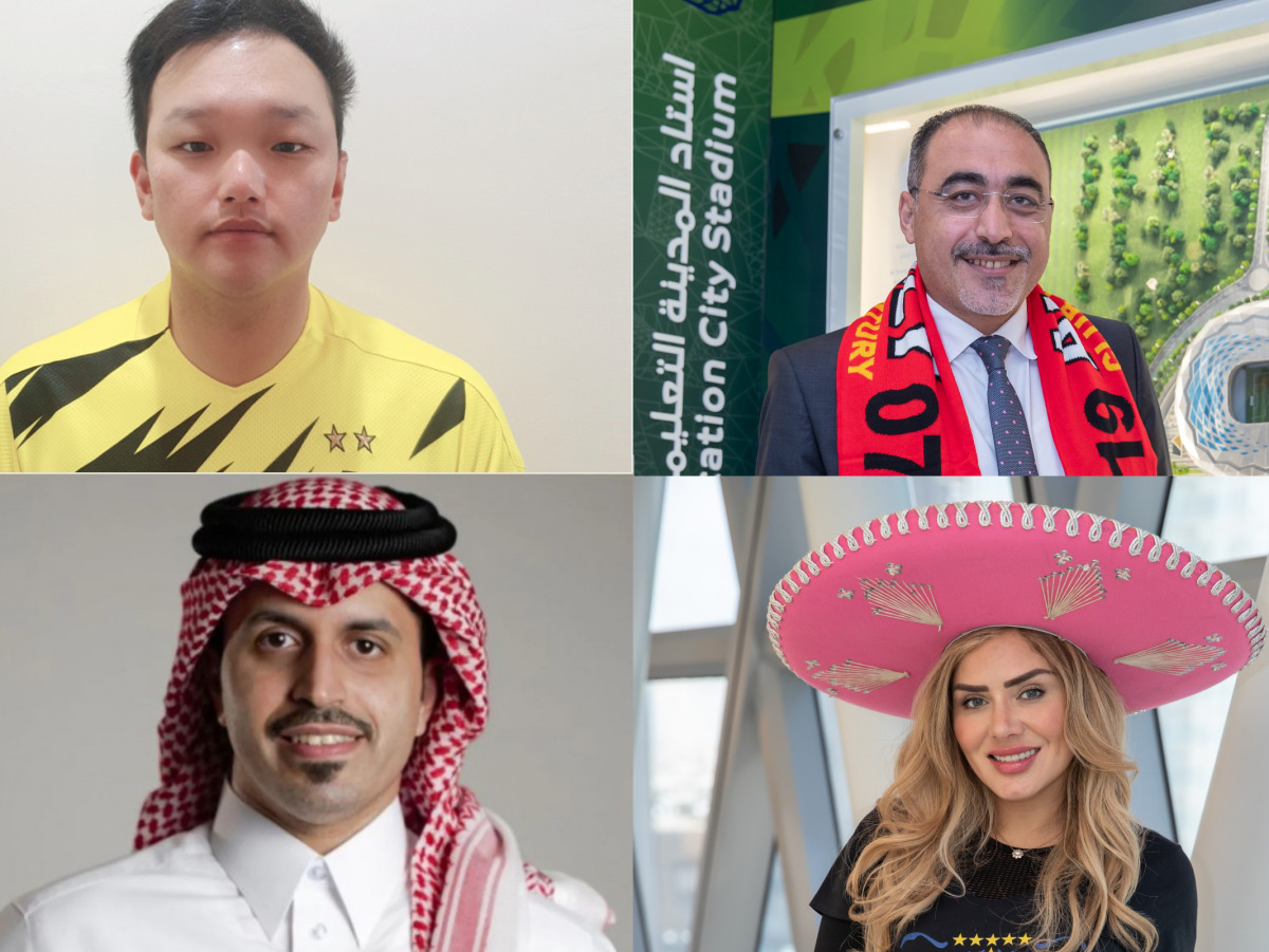 Clockwise from top left: Juho Lee, Ulsan Hyundai FC; Hossam Abu Al Ola, Al Ahly SC; Yezenia Navarro, Tigres UANL; and Abdulaziz Al Qahtani, Al Duhail SC. 
