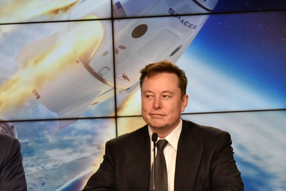 SpaceX founder and chief engineer Elon Musk attends a news conference at the Kennedy Space Center in Cape Canaveral, Florida, U.S. January 19, 2020. REUTERS/Steve Nesius/File Photo