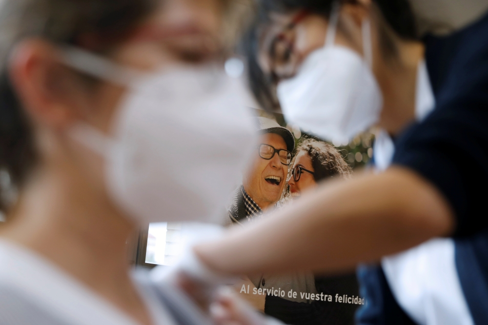 A poster reading 