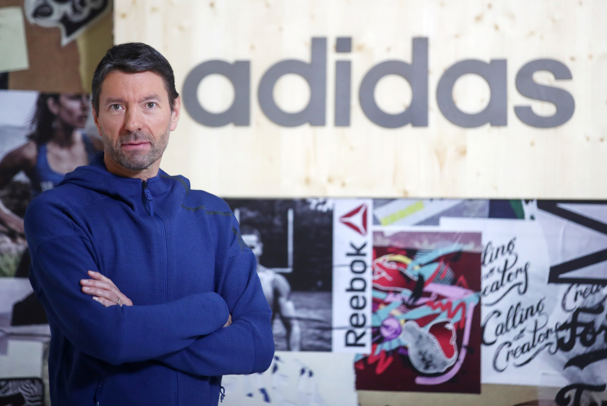 FILE PHOTO: Adidas CEO Kasper Rorsted poses before the company's annual news conference in Herzogenaurach, Germany, March 14, 2018. REUTERS/Michael Dalder/File Photo
