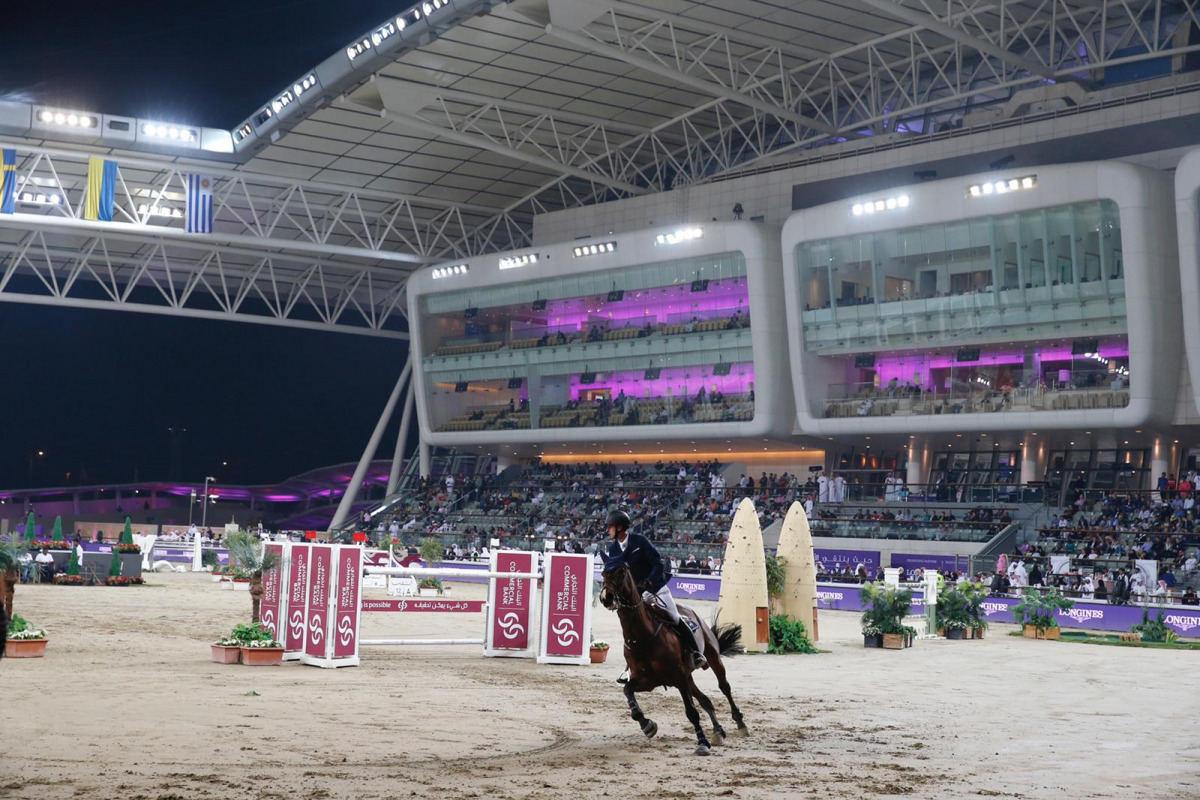 A general view of the iconic Longines Arena at Al Shaqab during an earlier edition of the Commercial Bank CHI Al Shaqab.