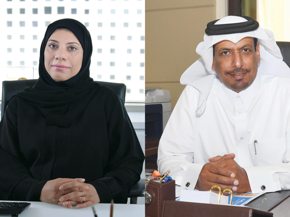 Dr. Sharifa Noaman Al Emadi and Rashid bin Ahmed Al-Dossary