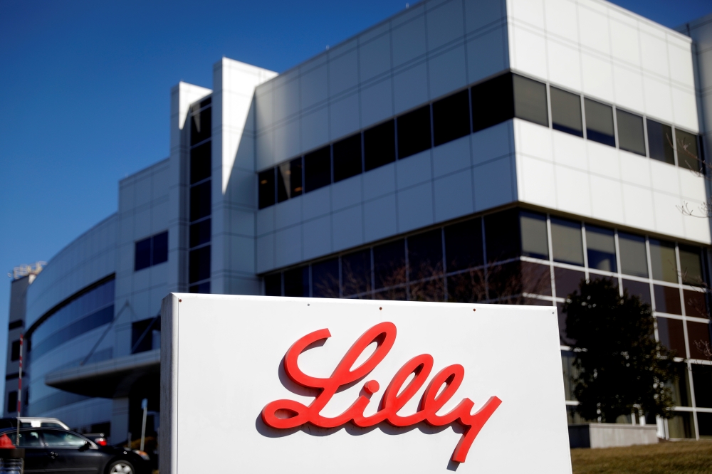 An Eli Lilly and Company pharmaceutical manufacturing plant is pictured at 50 ImClone Drive in Branchburg, New Jersey, March 5, 2021. Picture taken March 5, 2021. REUTERS/Mike Segar