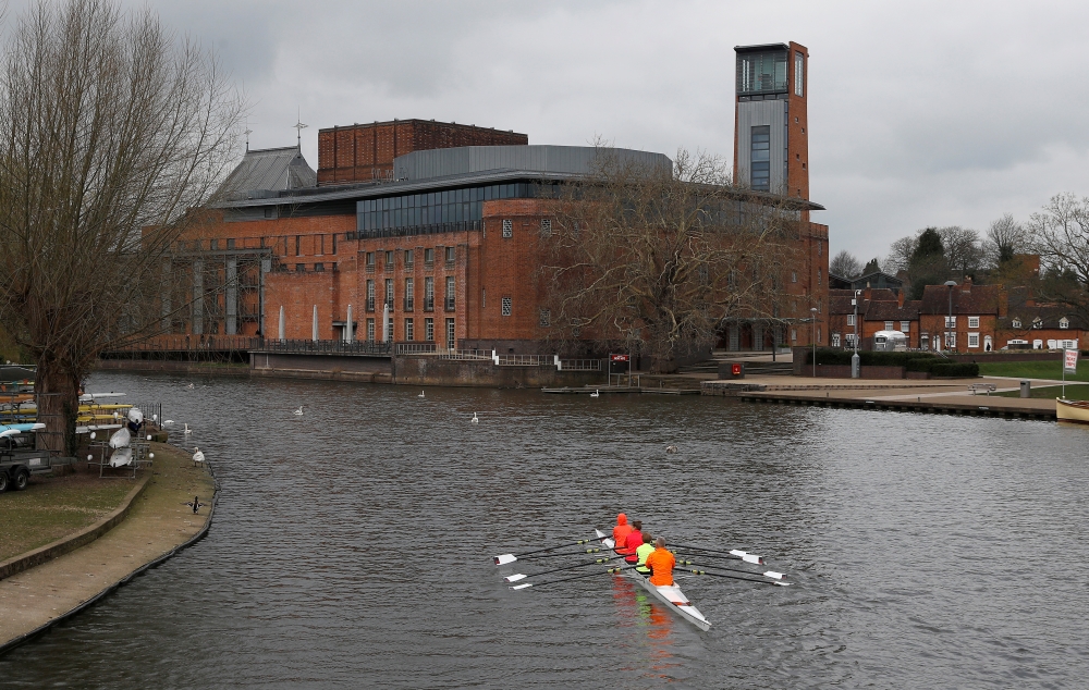 The Royal Shakespeare Company's theatre complex is seen in Stratford-upon-Avon, Britain, March 22, 2019. Picture taken March 22, 2019. REUTERS/Peter Nicholls/File Photo
