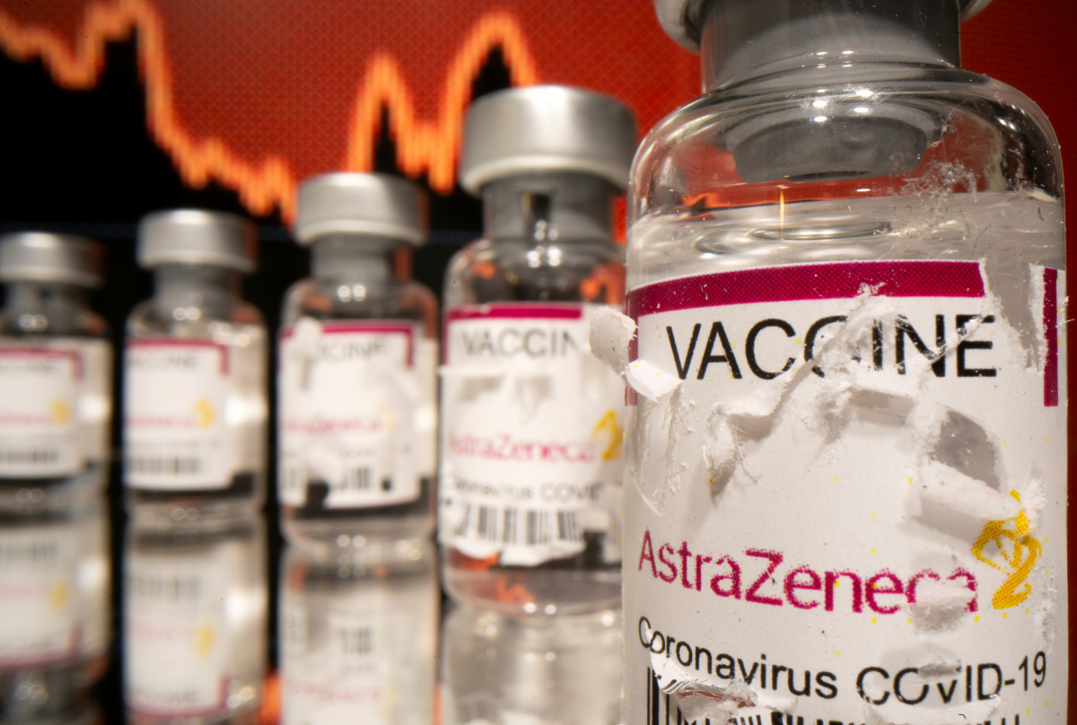 Vials labelled with broken sticker 