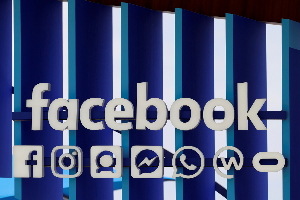 FILE PHOTO: A Facebook panel is seen during the Cannes Lions International Festival of Creativity, in Cannes, France, June 20, 2018. REUTERS/Eric Gaillard/File Photo
