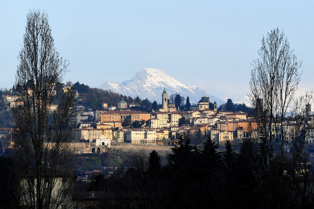 The Upper Town of Bergamo is seen a year after the peak of Italy's coronavirus disease (COVID-19) outbreak, in Bergamo, the country's epicentre, Italy, February 28, 2021. Picture taken February 28, 2021. REUTERS/Flavio Lo Scalzo
