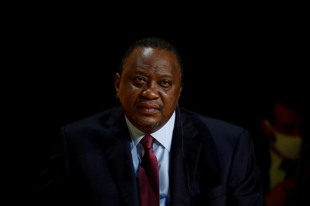 Kenya's President Uhuru Kenyatta in Paris, France, October 1, 2020. REUTERS/Gonzalo Fuentes/Pool/File Photo