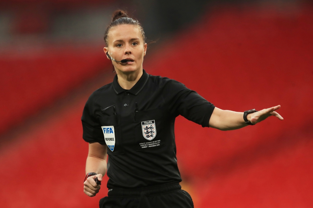 Referee Rebecca Welch Pool via REUTERS/Adam Davy/File Photo