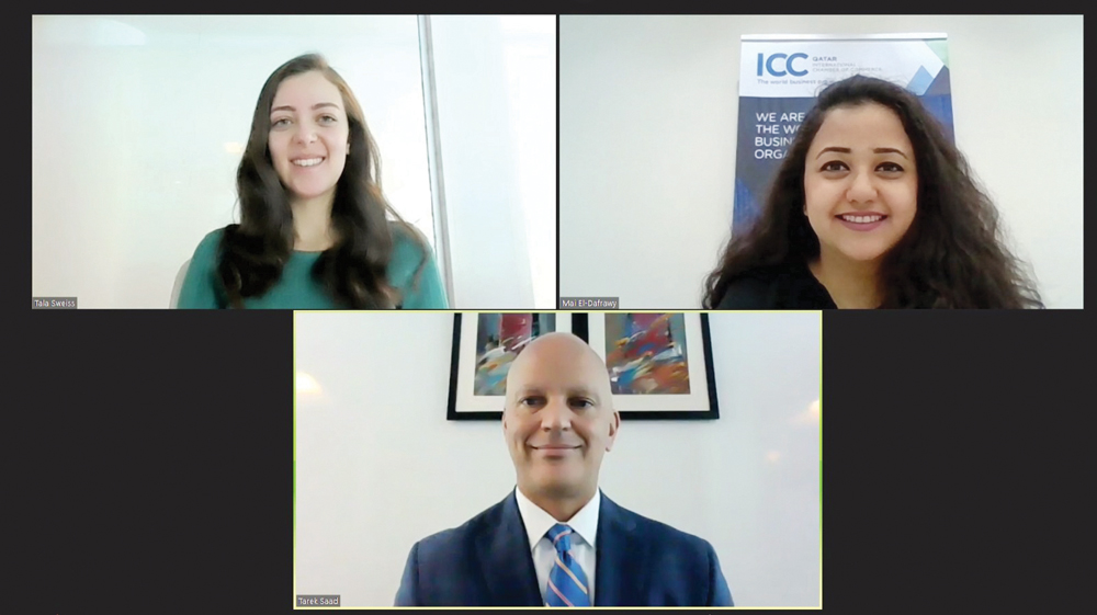 Experts during the webinar.