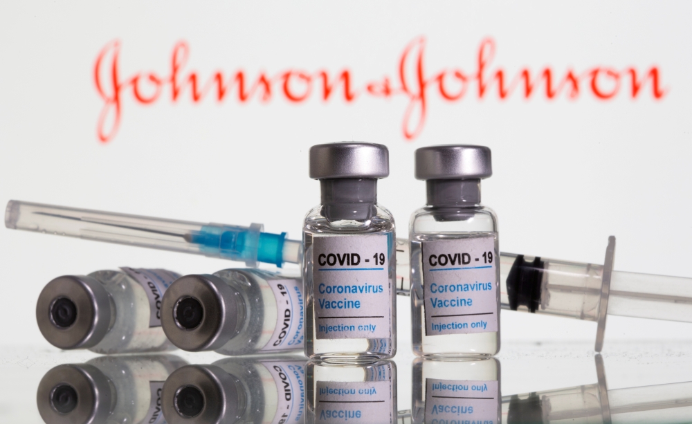 Vials labelled 