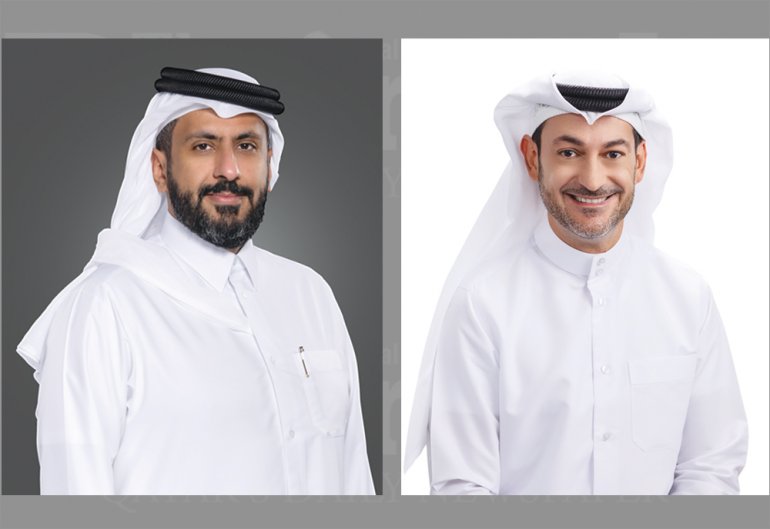 Chairman of Ooredoo, Sheikh Faisal bin Thani Al Thani (left), and Managing Director of Ooredoo, Aziz Aluthman Fakhroo.
