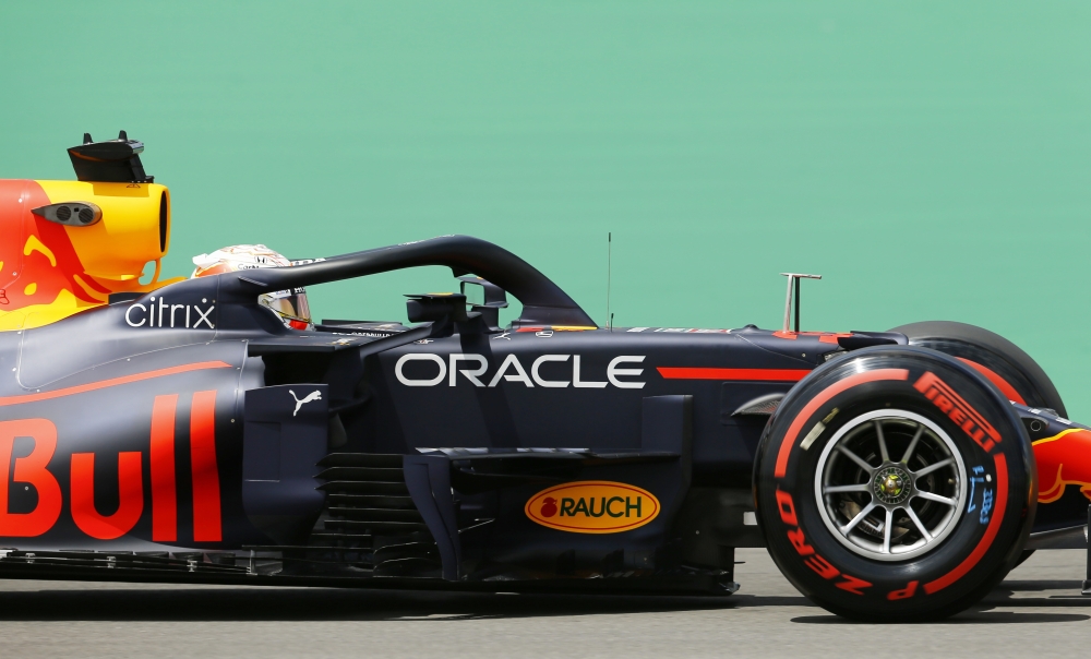 Red Bull's Max Verstappen in action during practice Reuters/Marcelo Del Pozo