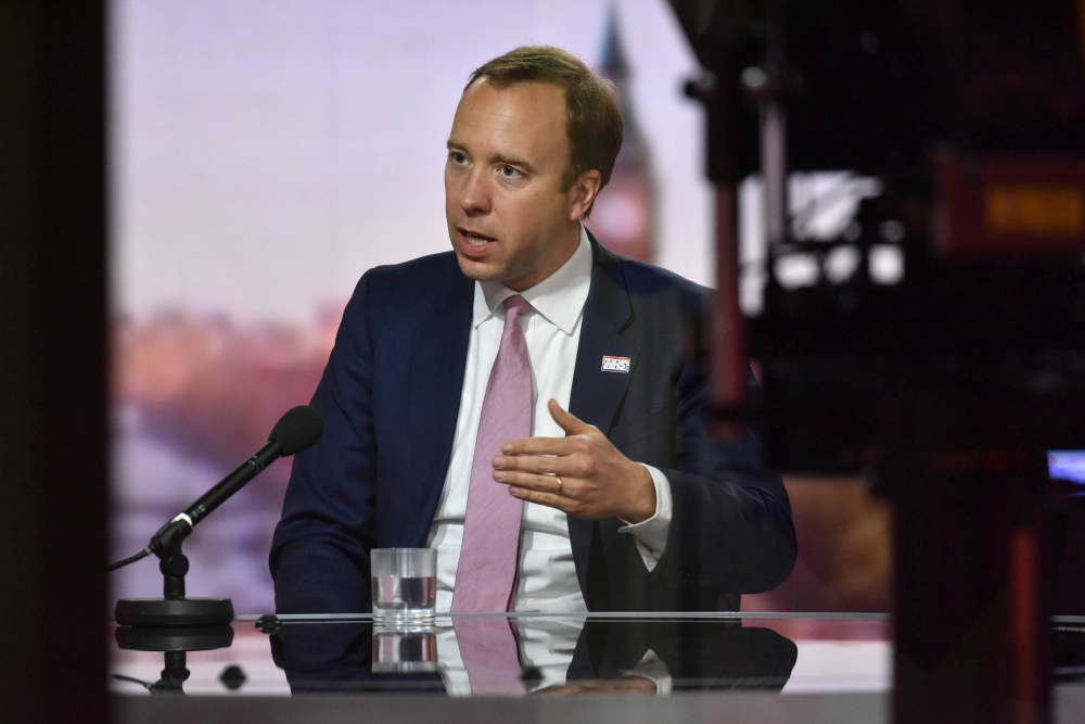 Britain's Health Secretary Matt Hancock. Reuters
