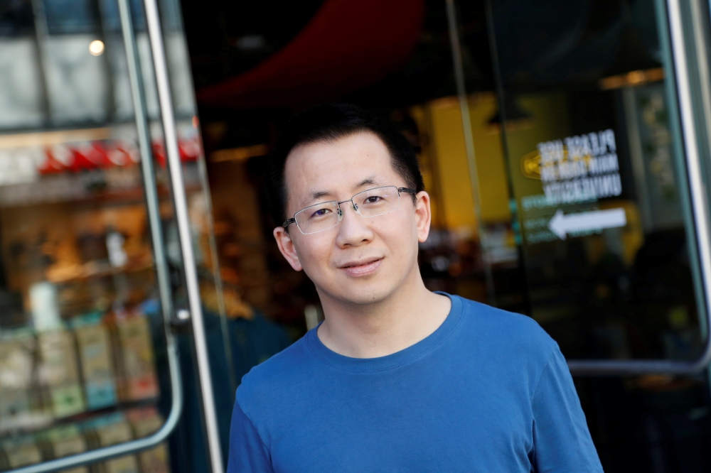 File photo: Zhang Yiming, founder and global CEO of ByteDance, poses in Palo Alto, California, U.S., March 4, 2020. Reuters/Shannon Stapleton/File Photo
