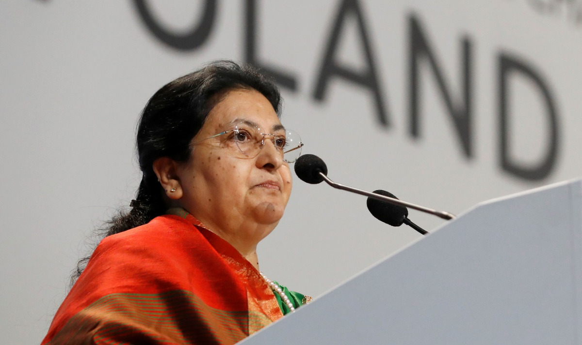 Nepal President Bidya Devi Bhandari