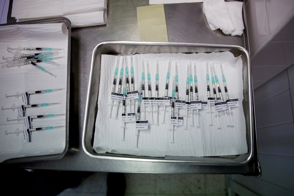 Pfizer-BioNTech coronavirus disease (COVID-19) vaccines are seen at Sao Jose Hospital in Lisbon, Portugal, January 19, 2021. REUTERS/Pedro Nunes/File Photo/File Photo