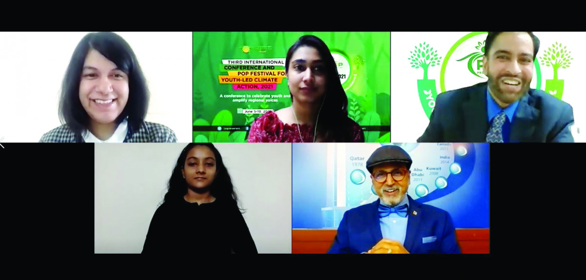 Experts participating in a virtual conference.
