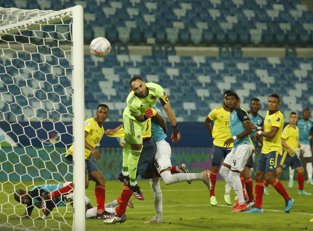  Colombia's goalkeeper David Ospina in action Reuters/Carla Carniel