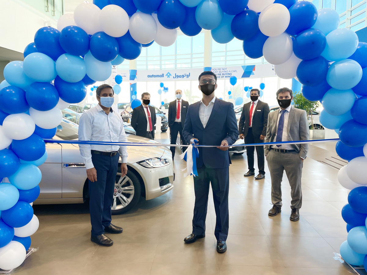 Faisal Sharif, Managing Director at Domasco Automall, cutting the ribbon during the launch of Automall at a ceremony, in Doha recently. 