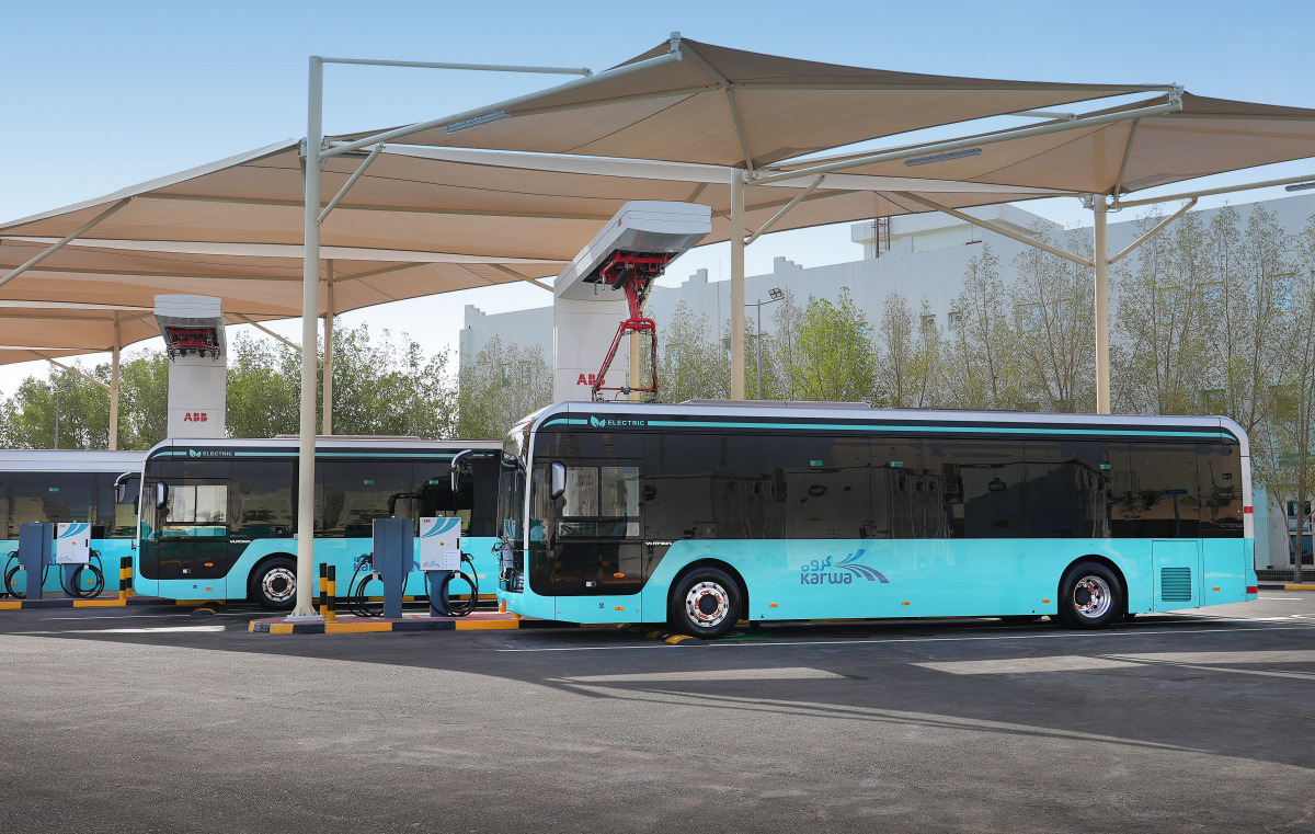 Qatar aims to have 25 percent of its public bus network operating on electric by 2022, rising to 100 percent by 2030.