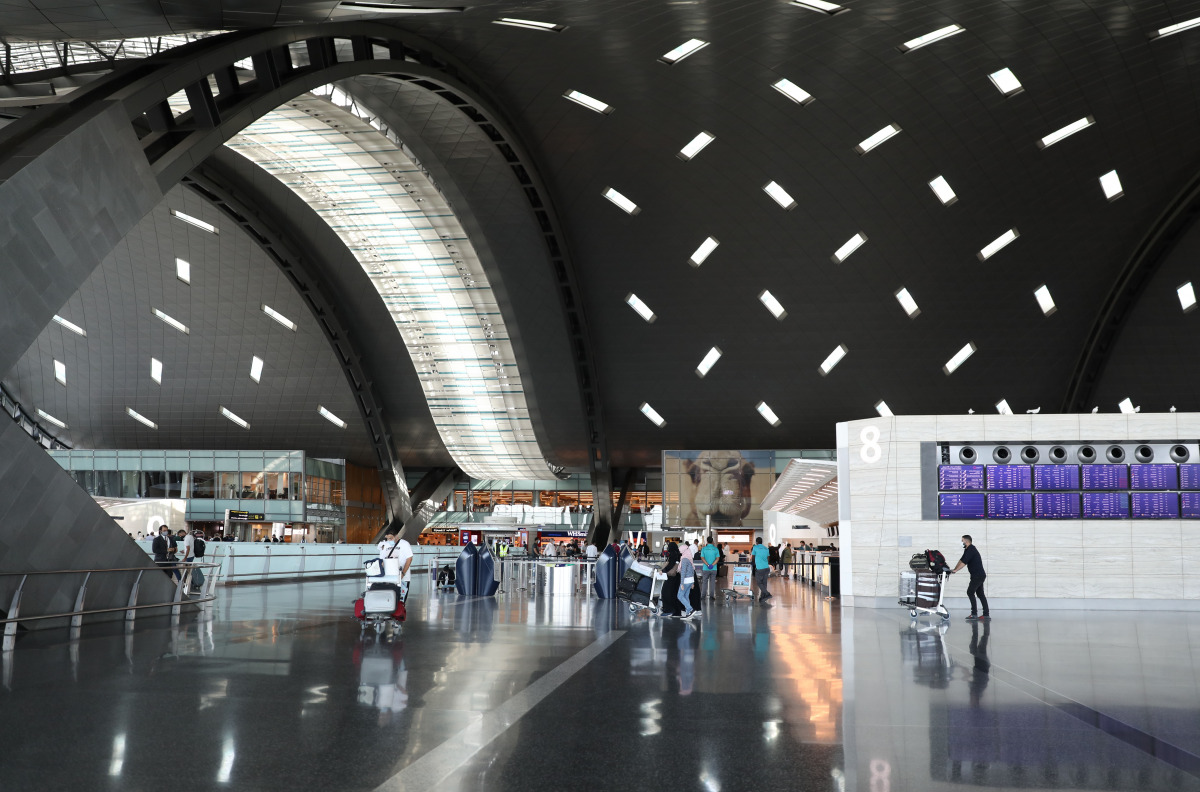 File photo of departure hall at Hamad International Airport 