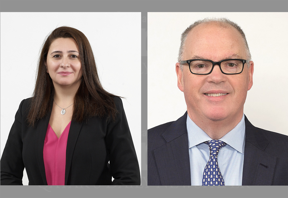 Josette Rizk (left), Director Institutional Clients Middle East & Africa at Invesco, and Rod Ringrow, Head of Official Institutions at Invesco.