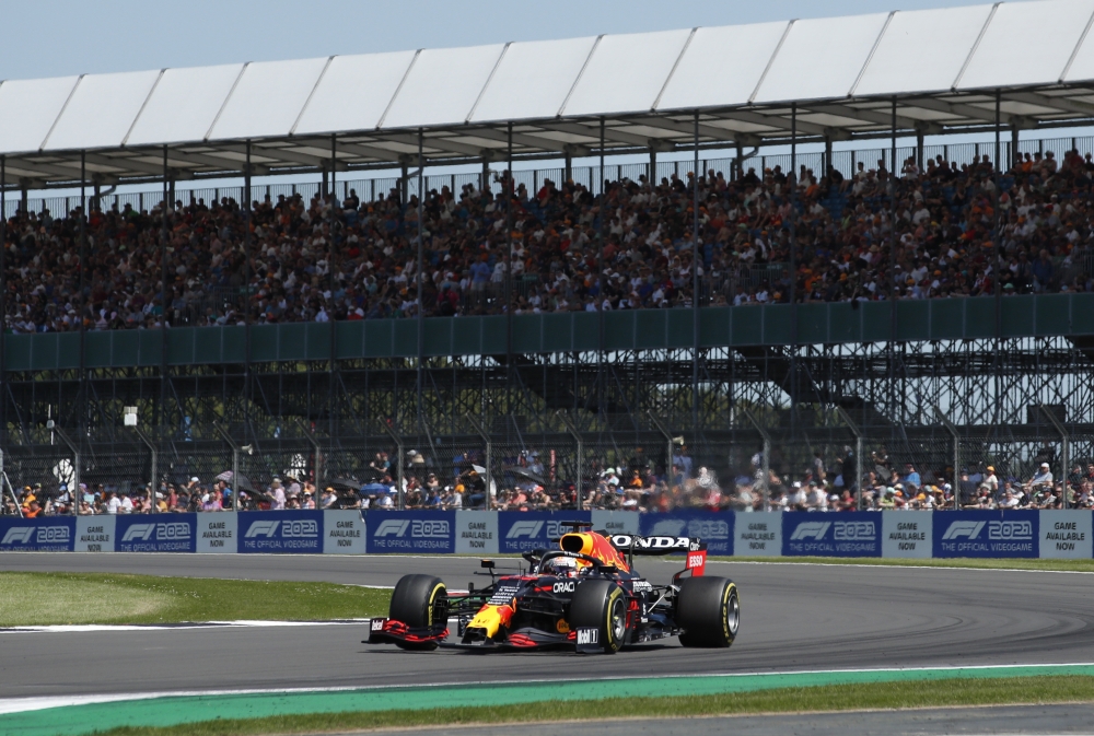 July 17, 2021 Red Bull's Max Verstappen during practice REUTERS/Peter Cziborra