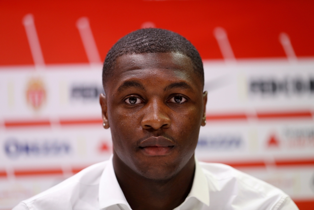 January 16, 2019 AS Monaco new signing Fode Ballo-Toure during the press conference REUTERS/Eric Gaillard/File Photo