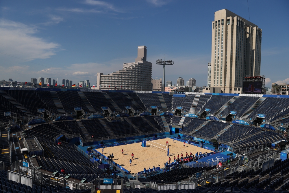 General view of Shiokaze Park. (REUTERS/Pilar Olivares)