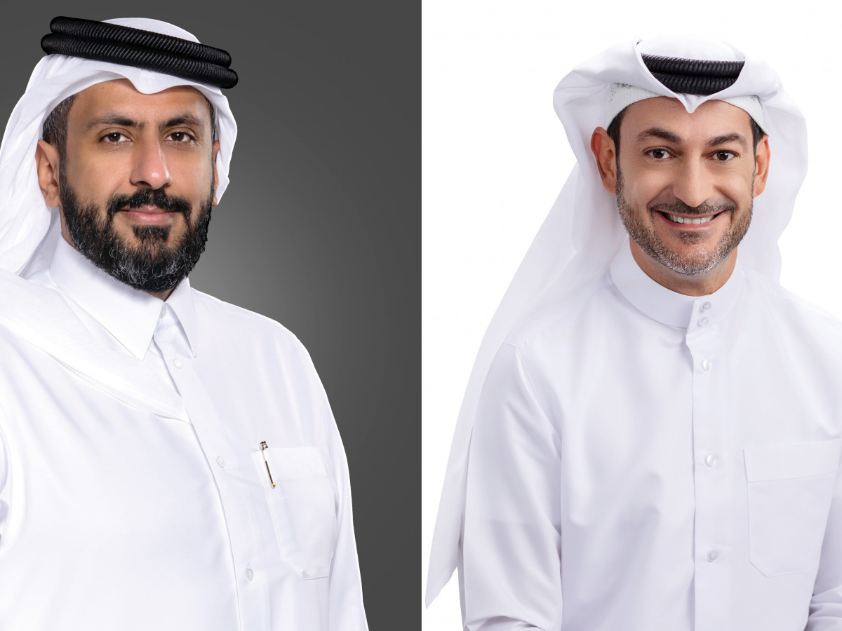 Chairman of Ooredoo, Sheikh Faisal bin Thani Al Thani (left) and Managing Director of Ooredoo, Aziz Aluthman Fakhroo