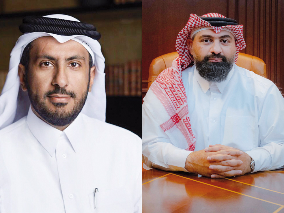 Chairman of QFB Sheikh Faisal bin Thani Al Thani (left) and CEO at QFB Abdulrahman Totonji