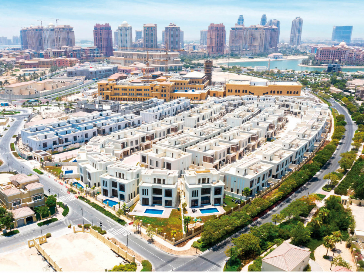An aerial view of ‘Giardino Gardens’ villa residential compound.